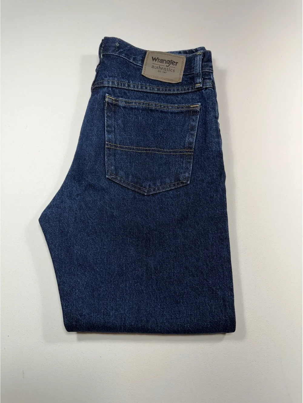 Wrangler Authentics Men’s Jeans 33x29 Relaxed Fit Blue Denim Pants